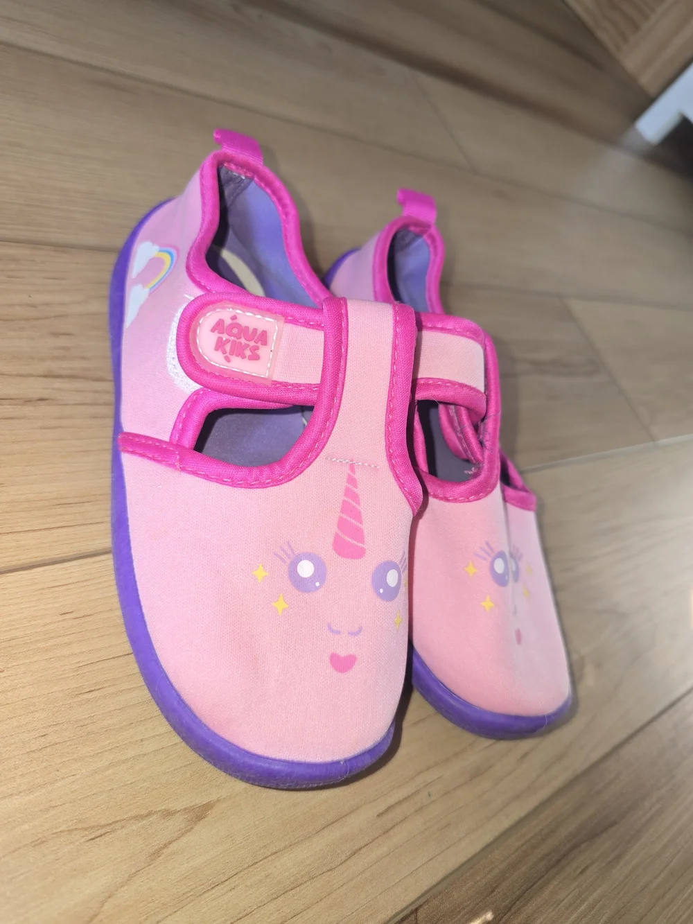 Aqua Kicks Girls' Pink Unicorn Water Shoes